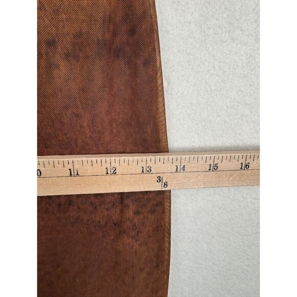 Zara Tulle Blogger's fav Halter Brown & Orange Maxi Dress sz S - Picture 8 of 11